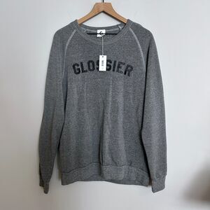 Glossier Grey Sweatshirt Size Large